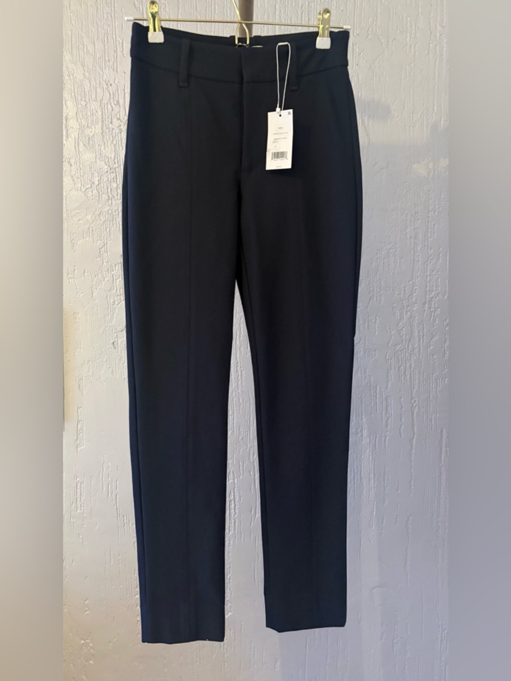 🔥NWT🔥VINCE WOMEN HIGH RISE STRAIGHT PONTE STRETCH PANT CHARCOAL - Picture 2 of 6